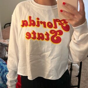 FLORIDA STATE jerzees cropped crewneck
